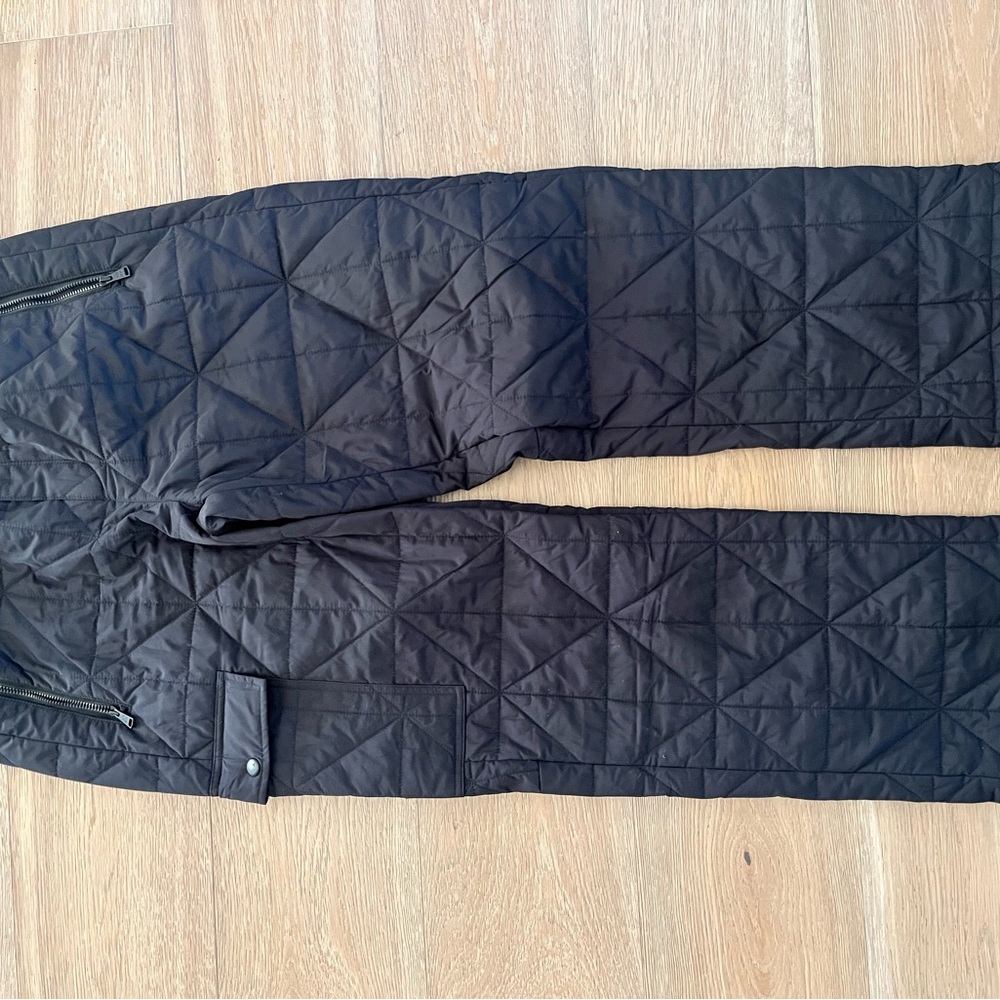 Men's Quilted Black Pants